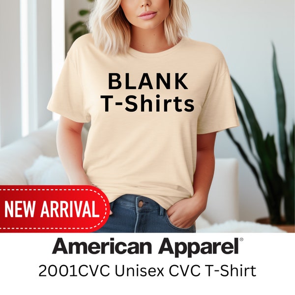 Premium American Apparel T-Shirt for DIY Shirts 2001CVC Unisex T-Shirt, Shirt Making, Vinyl Shirts, Screen Printing Shirts, CVC Colors