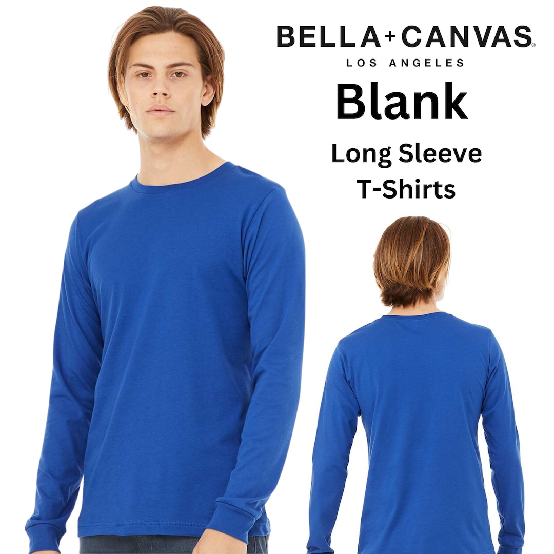 Bella Canvas Long Sleeve Blanks 3501, CVC Bella Canvas Shirt Making ...