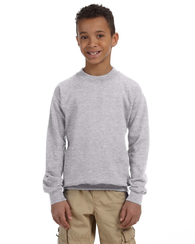 Custom Youth Gildan 18000B Sweatshirt, Personalized Kids Crewneck, Choose Color and Size bild 5