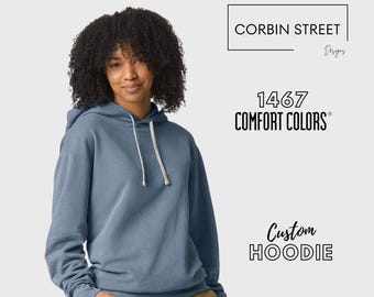Comfort Colors Lightweight Cotton Hooded Sweatshirt, Unisex Fleece 1467