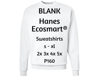 Hanes Crewneck Sweatshirt P160, Unisex Adult, Blank Shirt, HTV