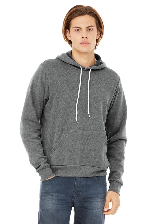 Bella Canvas 3739 Unisex Sponge Fleece Full-Zip Hoodie - Red - M
