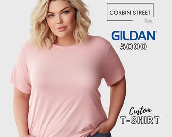 Gildan 5000 Heavy Cotton Tees - Plus Size, All Colors Available Unisex 2XL 3XL 4XL 5XL