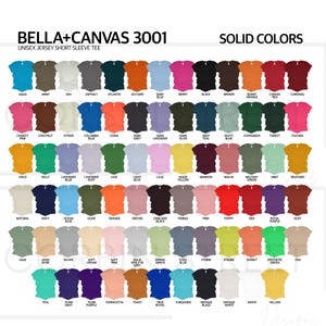 Bella Canvas 3001 Unisex T-Shirt | Personalized Text or Design | Choose Color & Size zdjęcie 11