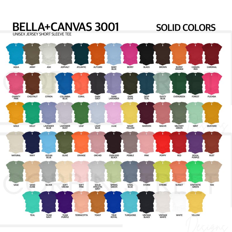 Bella Canvas 3001 Unisex T-Shirt | Personalized Text or Design | Choose Color & Size zdjęcie 11