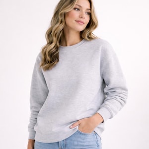 Bella+Canvas 3901 Raglan Crewneck Sweatshirt, Personalized Unisex Sponge Fleece, Choose Color and Size