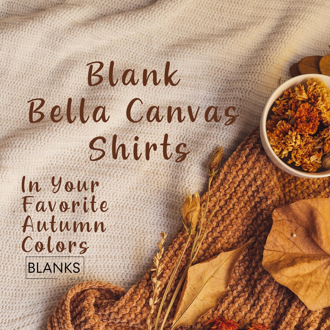 Blank Bella Canvas 3001 T-shirts Made With 100% Cotton, Which is ...