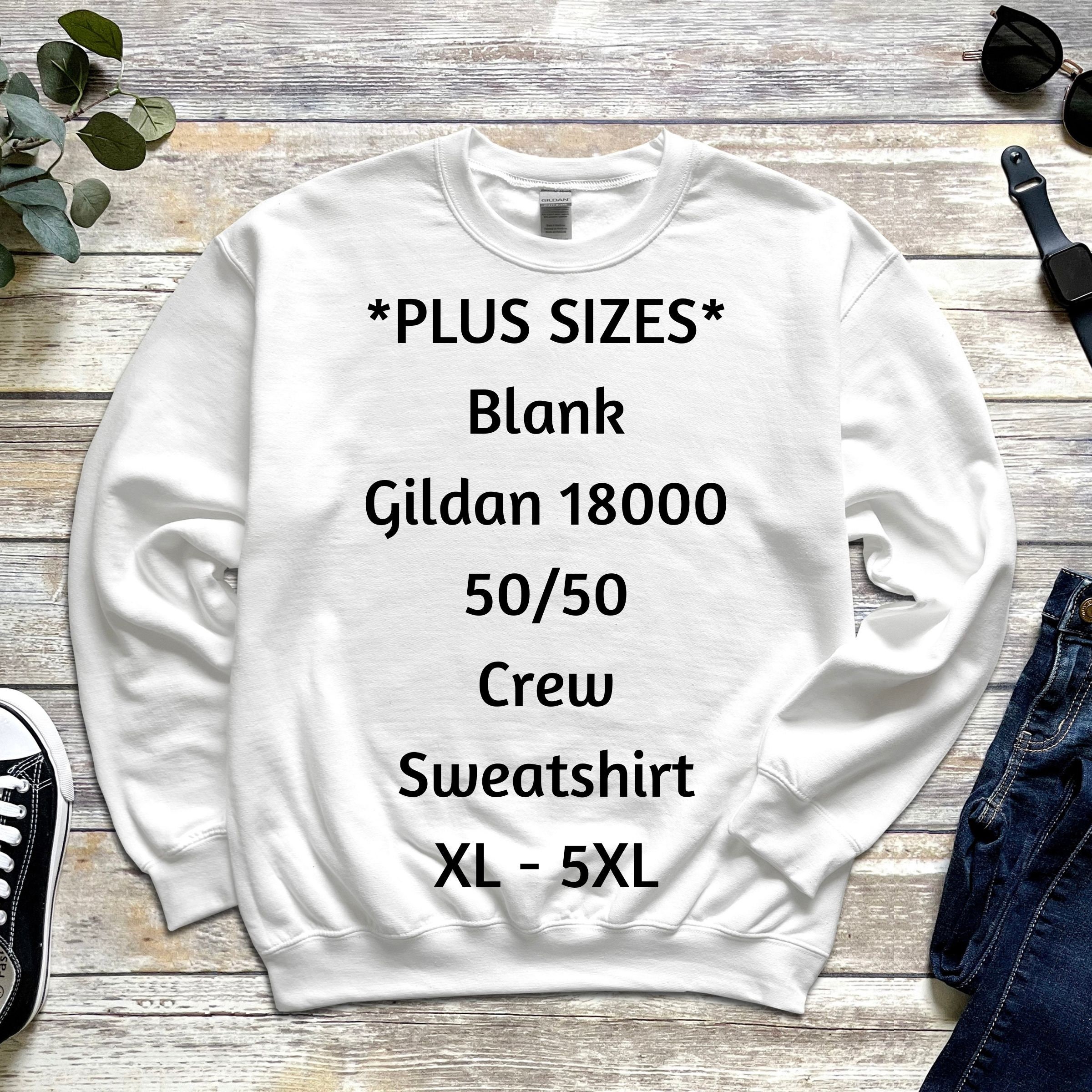 Plus Size Blank Gildan Heavy Cotton™ T-shirt 5000, Unisex for Heat