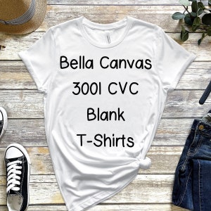 Bella Canvas Blank T-shirt for Sublimation, Screenprint ,htv ,vinyl Blank  Bella Canvas 3001 CVC Shirts -  Hong Kong