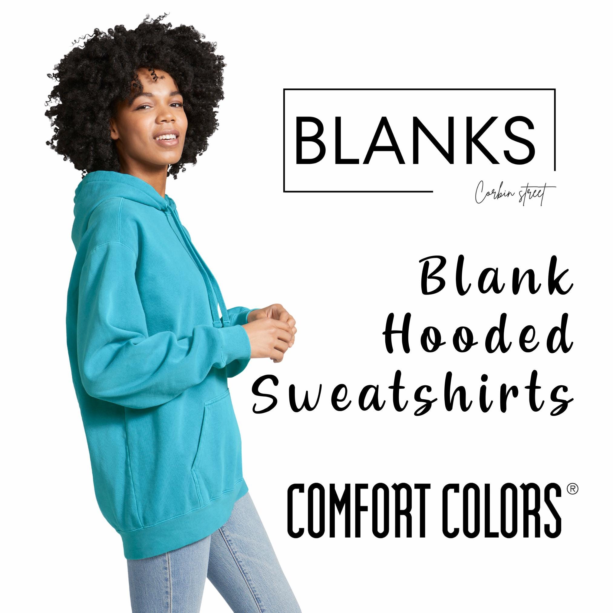 Blank Comfort Colors Garment-dyed Hooded Sweatshirt 1567, Unisex