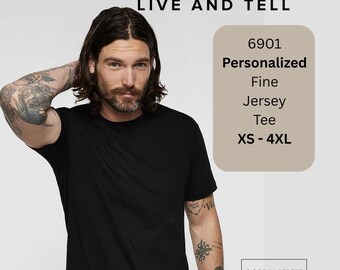 Custom LAT 6901 Fine Jersey T-Shirt, Personalized Unisex Tee, Choose Color and Size XS–4XL