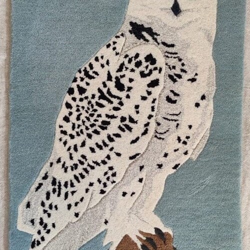 Owl Rug Kids Rug Animal Rug Hand Tufted Rug Home Decor Living Room Playroom Guest Room Nursery Decor Anti-Slip Cotton Backing shops Mat Rug 2x3 ft