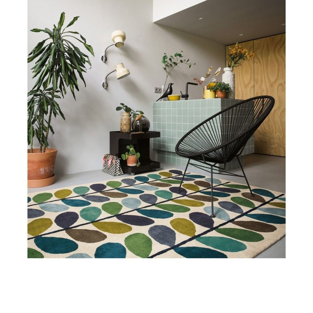 Orla Kiely Orla Kiely Rug Orla Kiely Woven Rug 8x10 Area Etsy