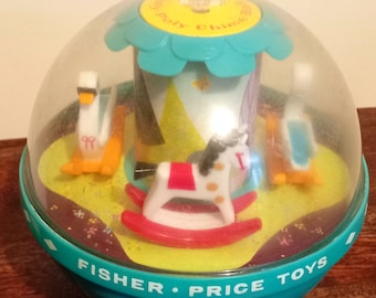 Vintage 1960s Fisher Price Roly Poly Chime ball