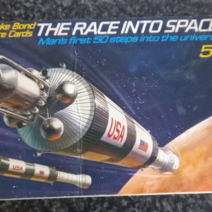 Brooke Bond Picture Cards De race naar de ruimte. Complete set officieel album.