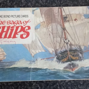 Brooke Bond Picture Cards The Saga of Ships. complete set. officieel album