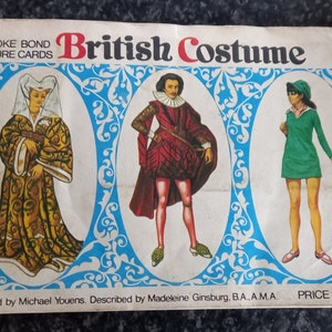 Brooke Bond Picture Cards British Costume complete set in album