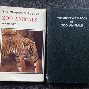 Das Betrachterbuch der Zootiere 1 972 Edition. Schutzumschlag