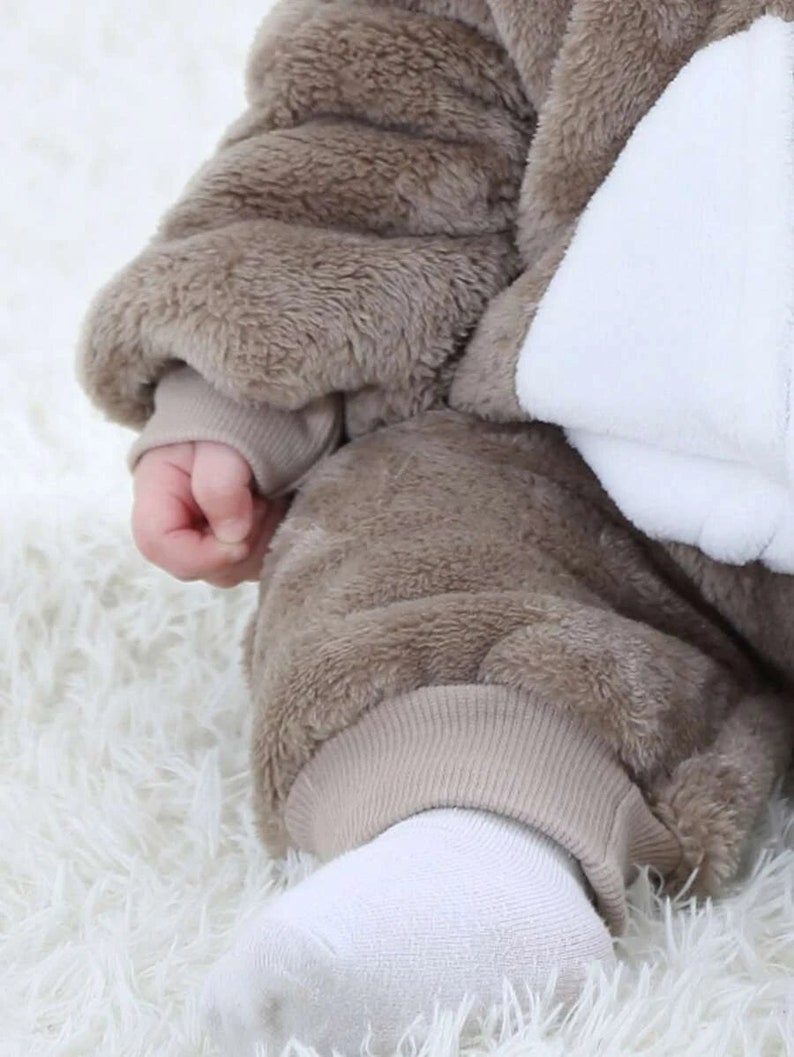 Baby Boy Winter Clothes Baby Boy Cartoon Hooded Sleepsuit Etsy