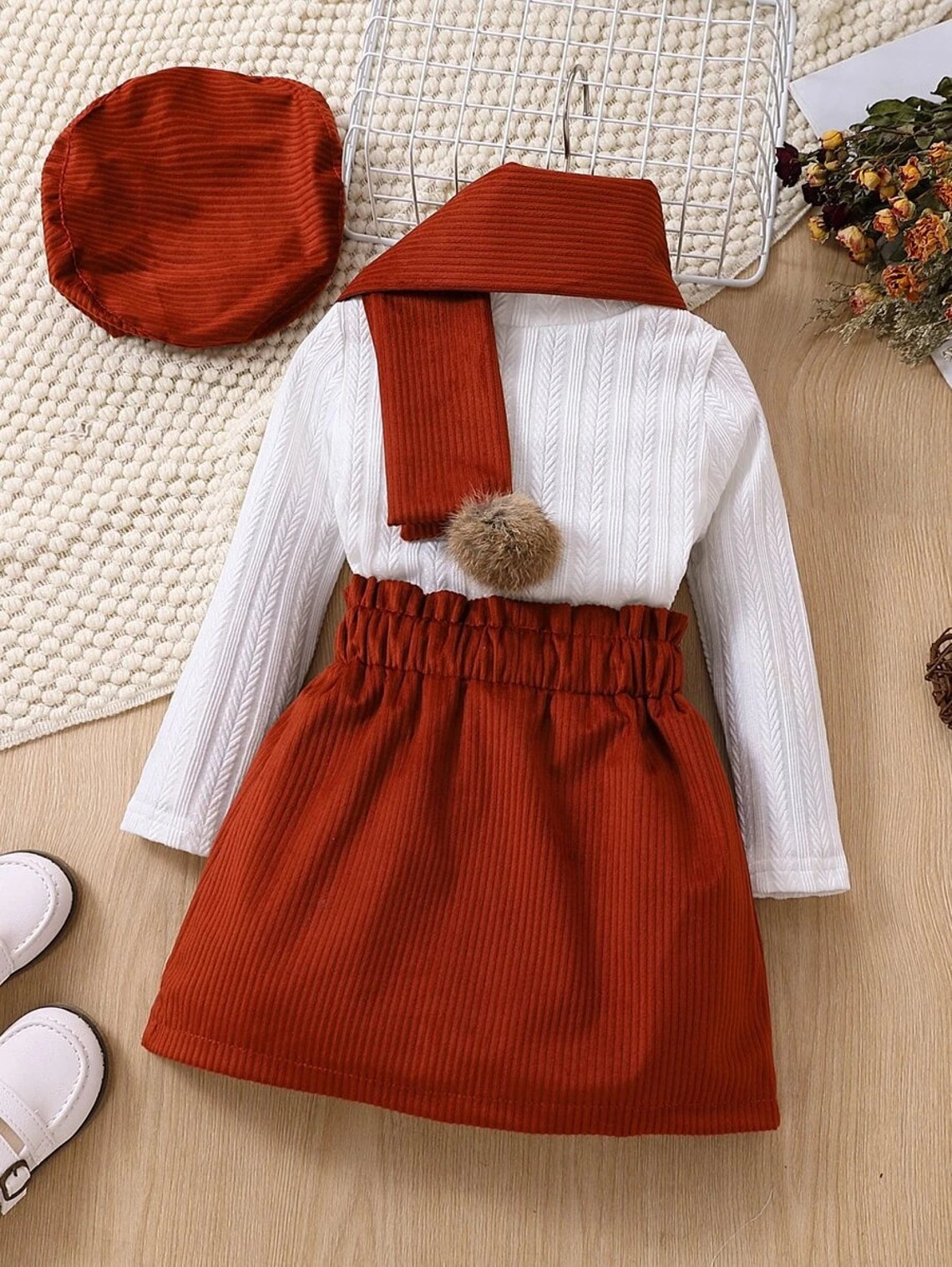 Cute Girl Clothing Toddler Girl Solid Tee Paper Bag Waist Etsy