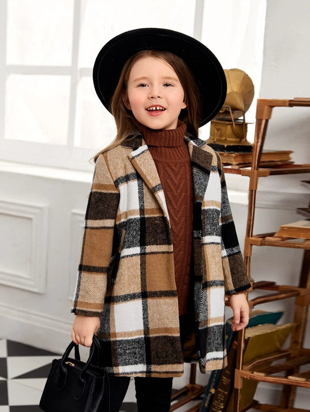 Girl Overcoat Toddler Girl Outerwear Toddler Girls 1pc Plaid Etsy