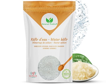 Wasserkefir-Körner-Kultur-Starter-Set, vollständiges Rezept enthalten