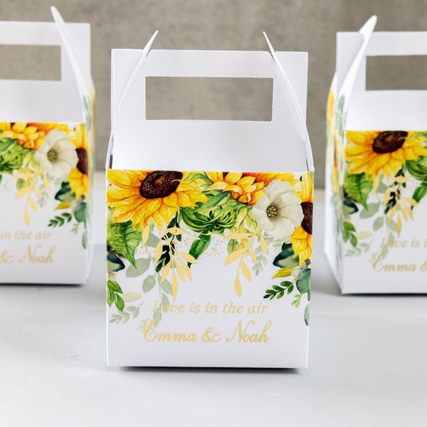 Sunflower Wedding Favor Bags Etsy