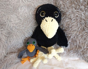 Crochet Pattern Amigurumi Raven "Rufus" PDF Download