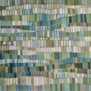 Green Abstract Wall Art – Earthy Giclée Canvas Print, Nature-Inspired Abstract, Calming Neutral Decor, Limited Edition Reproduction