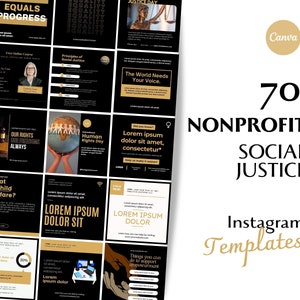 Social Justice Intagram Post Templates | Nonprofit Instagram Post Templates | Nonprofit Social Media Templates |  Nonprofit Content