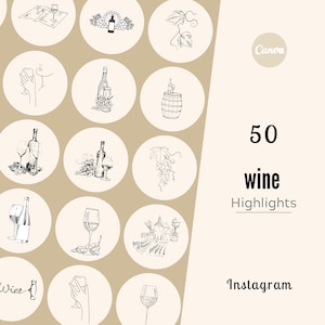 Wein Instagram Highlights Cover | 50 Wine IG Highlights Abdeckung