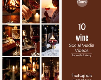 10 Wine Aesthetic Videos for Instagram | Winery Social Media Content | Luxury Wine Videos | Wine Business Video
