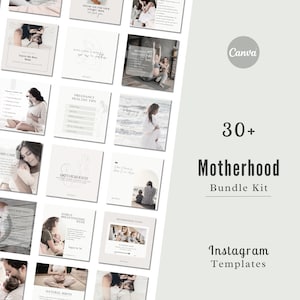 Motherhood Instagram Templates | Motherhood Instagram Bundle Kit | Motherhood Post Templates | Motherhood Story Templates