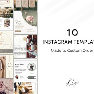 10 Custom Instagram Templates | Custom Order | Instagram Templates | Custom Instagram Post | Custom Instagram Story