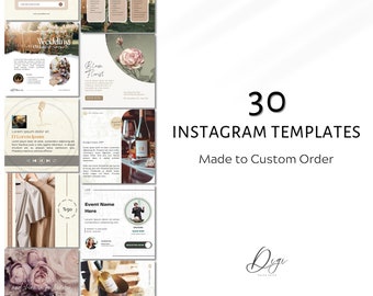 30 Custom Instagram Post & Story Templates