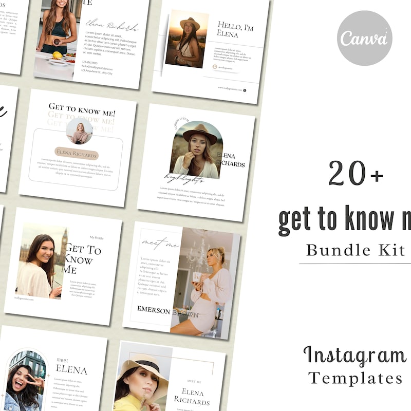 About Me Template - Etsy