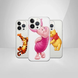 Winnie Phone Case Pooh Cover for iPhone 15 14 13 12 Pro 11 XR 8 7, Samsung S24 S23 S22 A73 A53 A13 A14 S21 Fe S20, Pixel 8 7