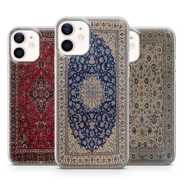 Carpet phone case persian cover for iPhone 15 14 13 12 Pro 11 XR 8 7, Samsung S24 S23 S22 A73 A53 A13 A14 S21 Fe S20, Pixel 8 7