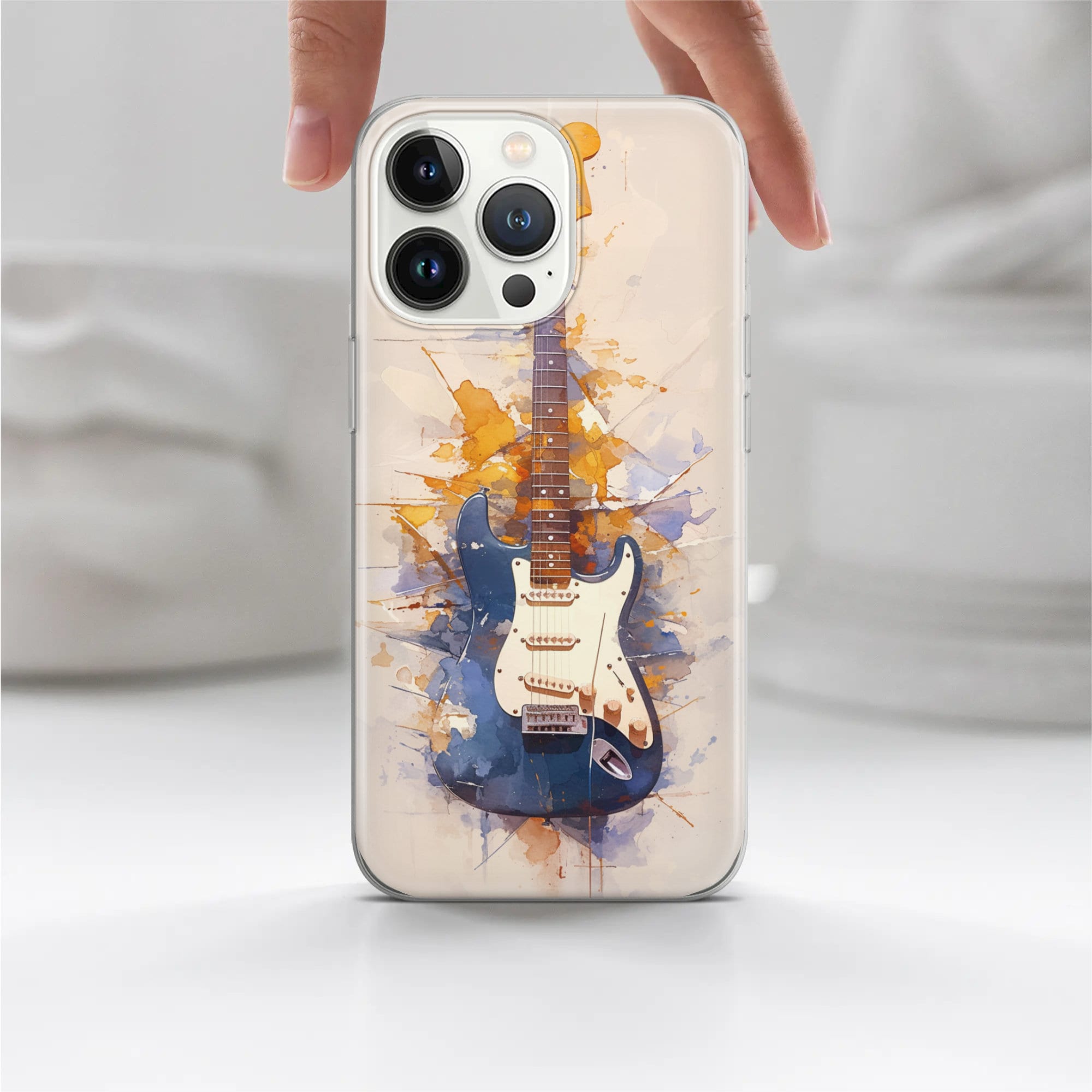 ギター iPhone case for 15pro Es335 ギター iPhone case for 15pro Es335 Rock and Roll Phone Case Retro