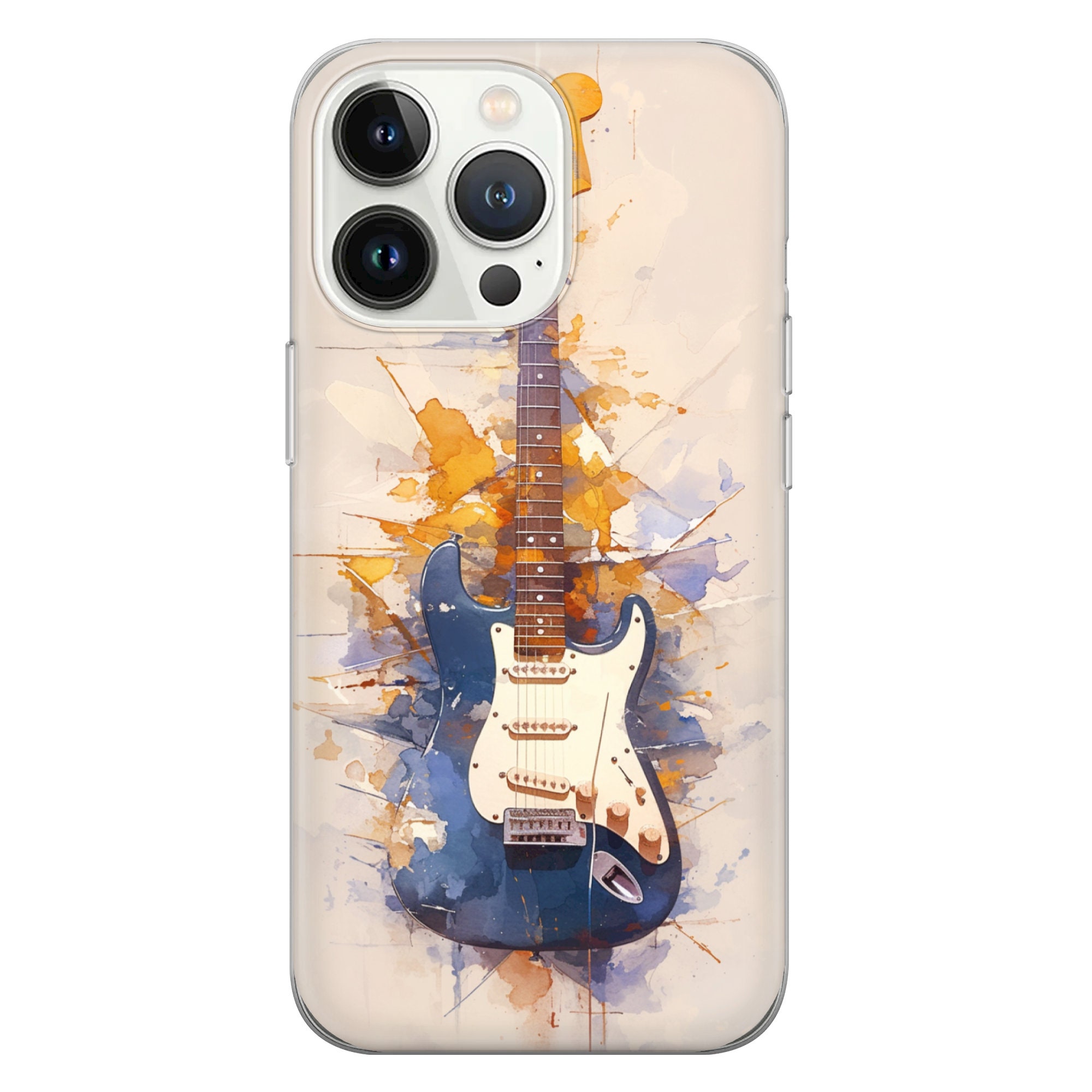 Guitar Phone Case Musical Instrument Cover for iPhone 15pro, 14