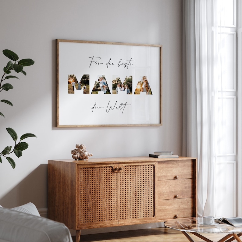 Geschenk für Mutter, personalisiertes Mama Bild