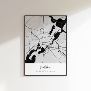 Koordinaten Kartenposter, personalisiertes Poster, persönliches Geschenk zu Valentinstag, Jahrestag und Einzug