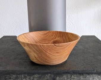 Wooden bowl turned from Thuja