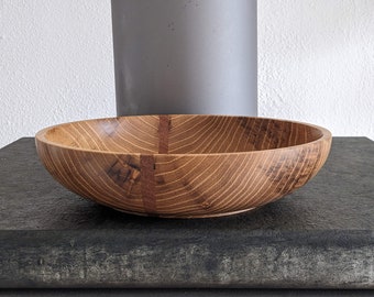 Wooden bowl turned from robinia