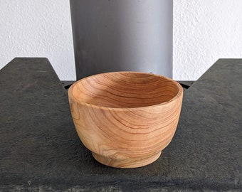 small wooden bowl made of Thuja turned decorative bowl jewelry bowl