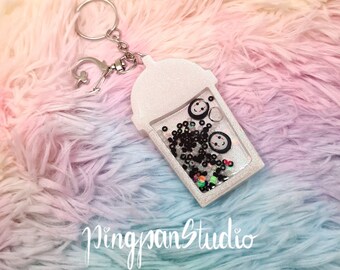 Boba Face Shaker: lindos llaveros de resina para agitar