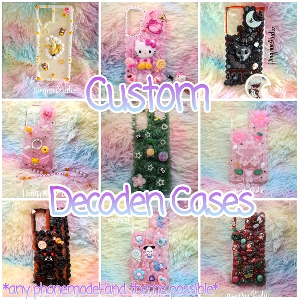 Decoden custom sweet whipped resin Phonecase / Süße niedliche Sahne verzierte Handyhüllen