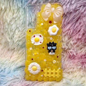 FERTIGE Süße niedliche Decoden Creme Kleber Sahne verzierte Handyhülle