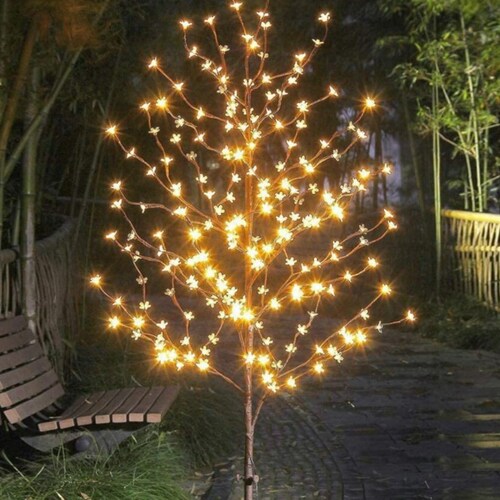 Blossom Prelit Tree Light 6 Ft Warm Light up Tree LED Light Etsy