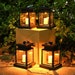 Solar Outdoor Lantern - Outdoor Garden Lights Flameless Candles Lantern Waterproof Hanging Lights for Garden Table 